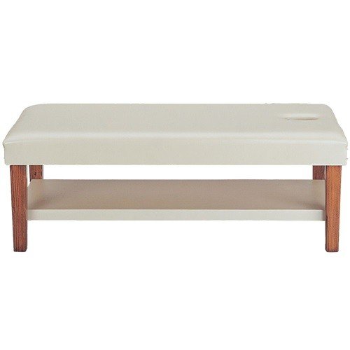 Ahşap masaj masası baş kısmı delikli, yatma yüzeyi sabit