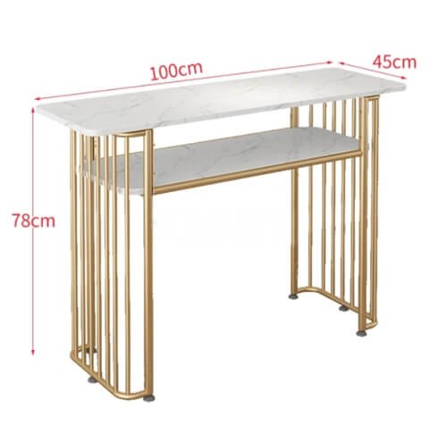 Gold metal manikür masası modelleri