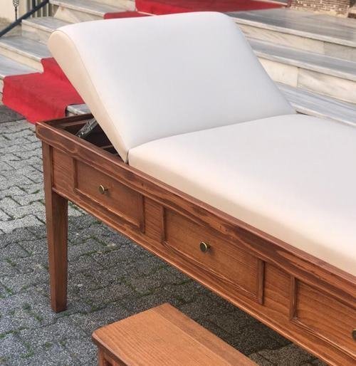 3 Çekmeceli Ahşap Muayene Yatağı