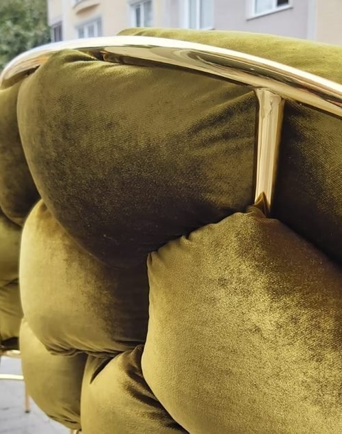 Gold Metal Balon Berjer Koltuk Takımları
