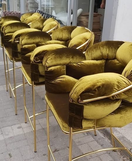 Gold Metal Balon Berjer Modeli