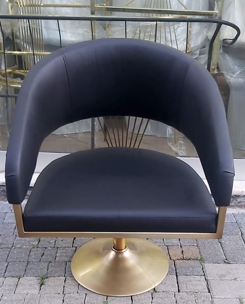 Mosspa Eskitme Renk Kaplama Metal Koltuk Deri Döşeme Sandalye Modelimiz Bodrum Mos 21154