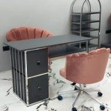 Manikür uygulama masası ve oturma grubu