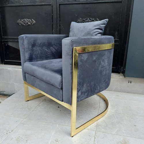 Gold Metal Kaplama Berjer Koltuk Güzellik Merkezi