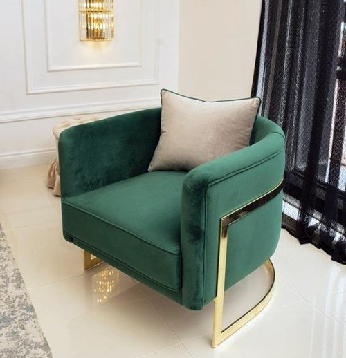 Güzellik Merkezi Gold Metal Kaplama Berjer Koltuk İmalatı