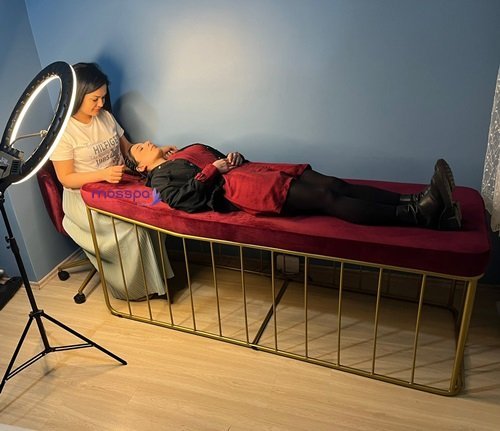 İpek Kirpik ve Kaş Tasarım ve Şekillendirme Sedyesi Mosspa 