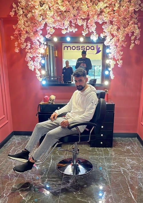 Bayan Kuaför Salonu Hidrolik Hareketli Saç Tarama ve Kesim Koltuğu Mosspa 