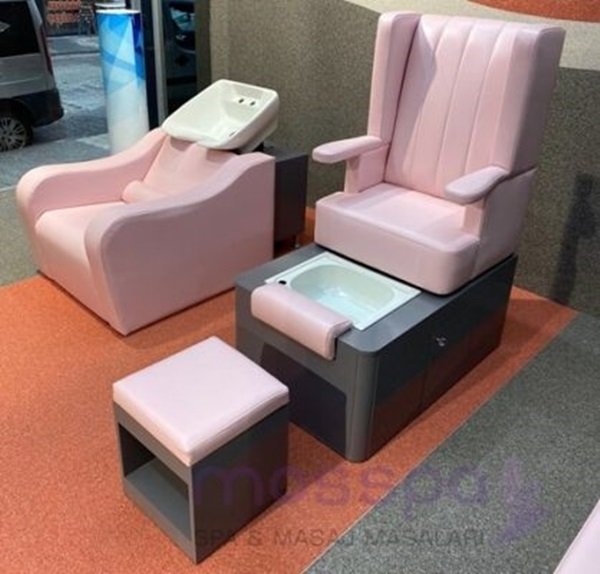 Spa bakım koltuğu ve saç yıkama seti