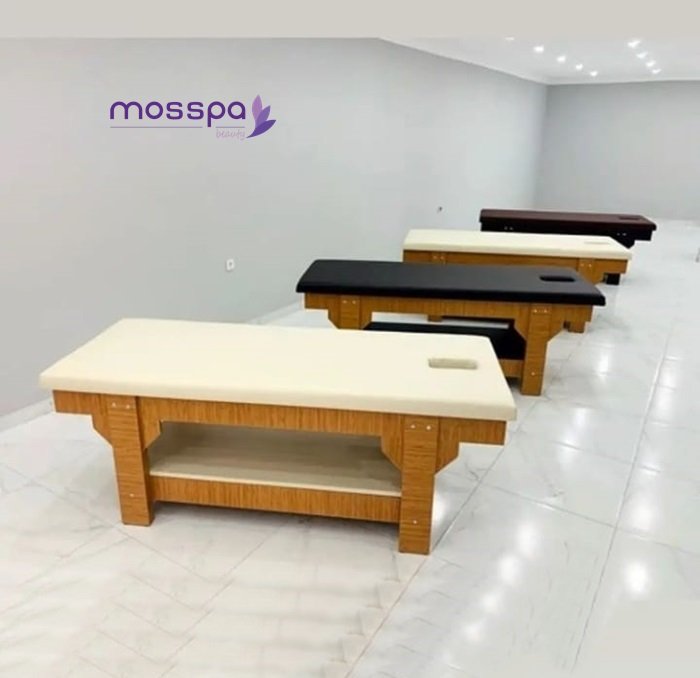 Ahşap spa masaj yatakları mosspa beauty