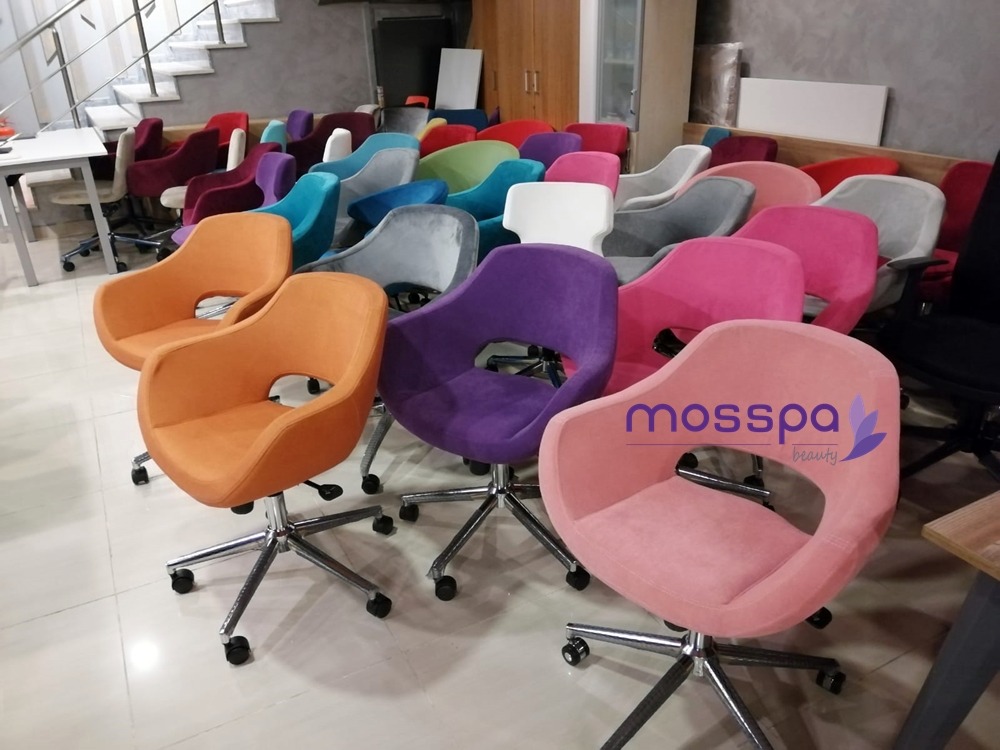 Amortisörlü Pembe Renk Uzman Ofis Çalışma Sandalyesi Modelleri 