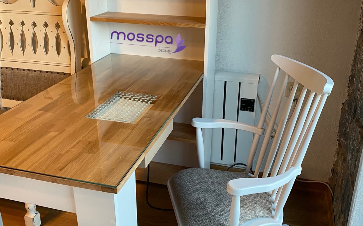 Ahşap Manikür Masası Toz Çekme Cihazı Mosspa