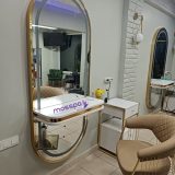 Salon furniture barbershop special mirror with LED lights hairdressing mirrors