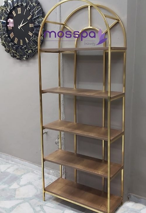 Gold kaplama kozmetik malzeme rafı