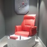 Spa pedicure foot and nail care chair
