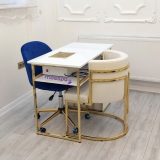 Beauty Center Furniture Dust Collecting Drawer Manicure Table