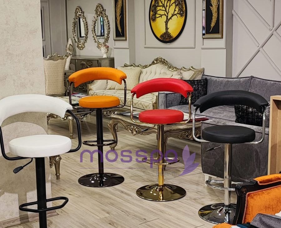 360 Derece Dönebilen Yükseklik Ayarlı Amortisörlü Bar Sandalye Modelleri 