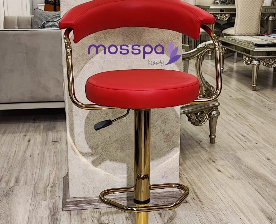 360 Derece Dönebilen Yükseklik Ayarlı Amortisörlü Bar Sandalyesi Mosspa 