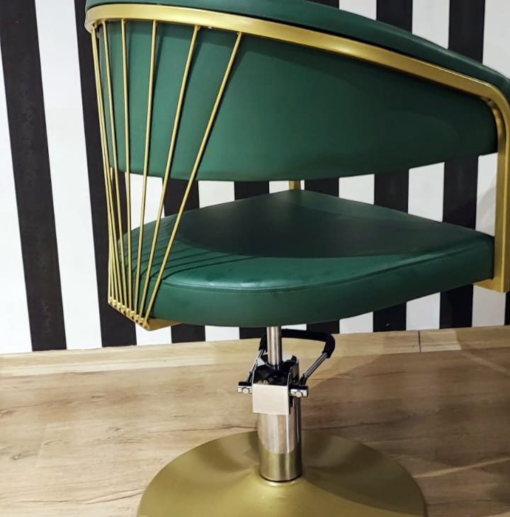 Güzellik Merkezi Eskitme Gold Hidrolik Hareketli Bayan Saç Tarama Koltuğu 